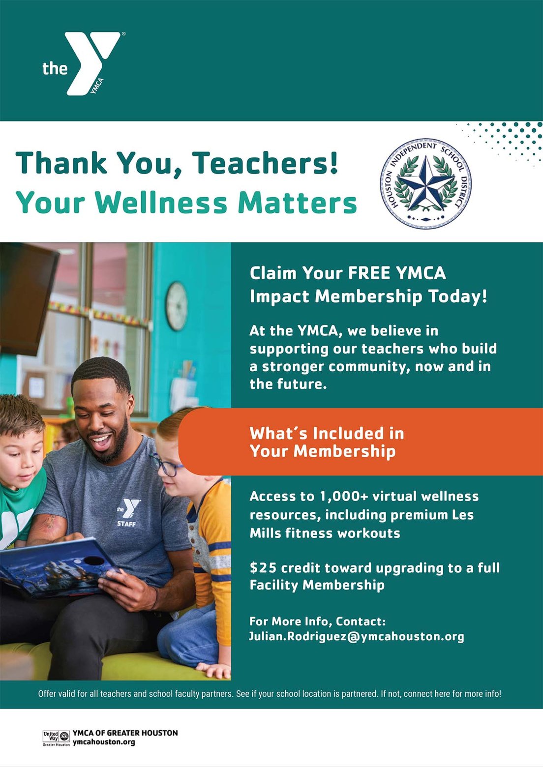 Flier - YMCA Corporate Membership (HISD)