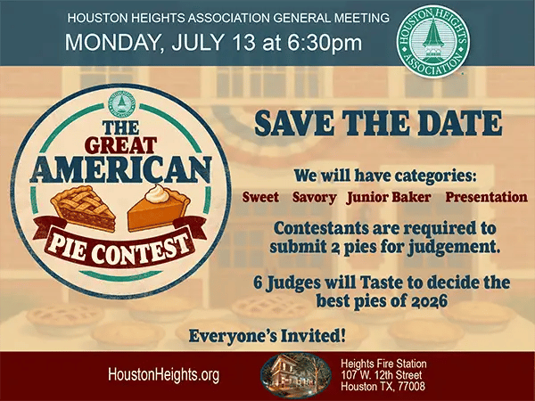 Great American Pie Contest Save the Date